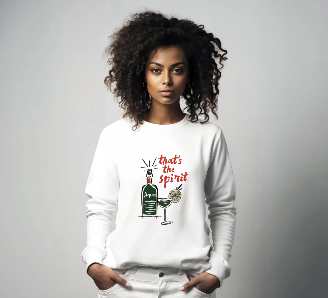 Dat is de geest sweatshirt van Mildred Store