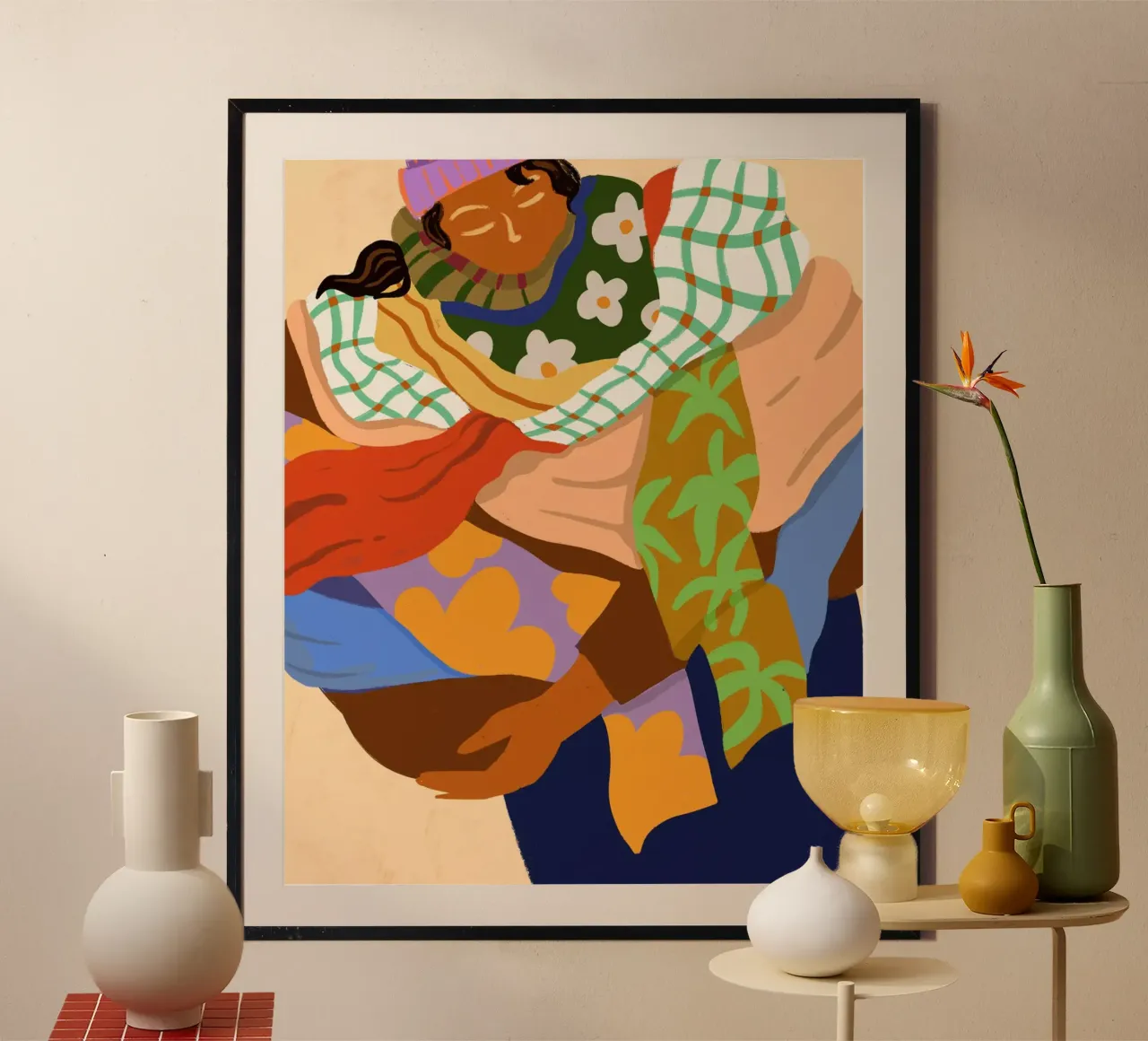 Get Cosy poster con telaio in plastica da Arty Guava