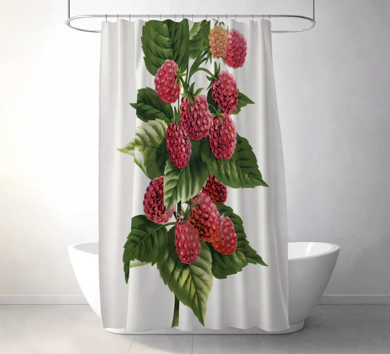 Cuthbert raspberry Duschvorhang von vintageshop