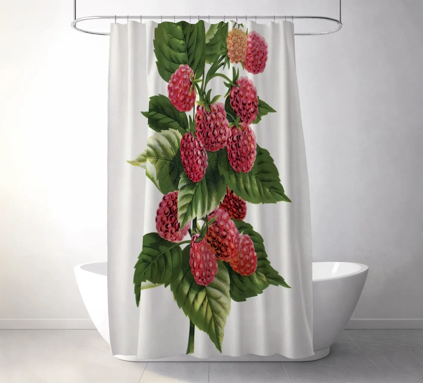 Cuthbert raspberry Duschvorhang von vintageshop