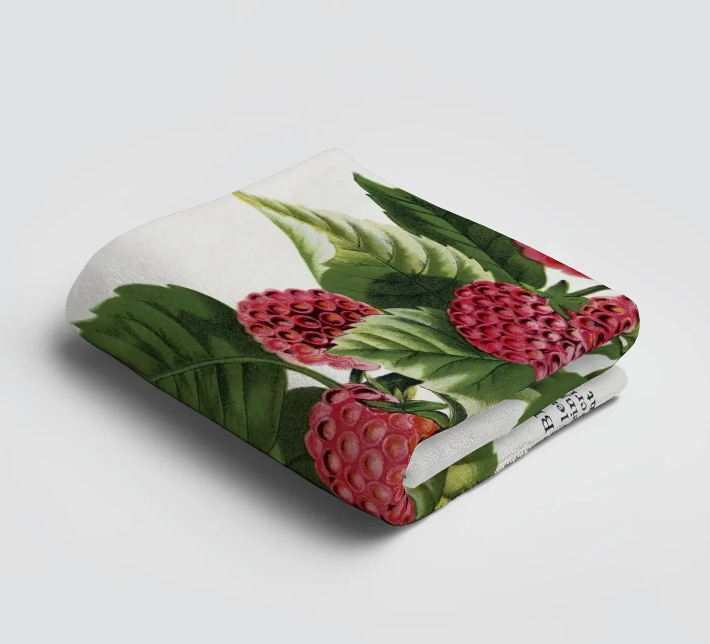 Cuthbert raspberry towel by vintageshop