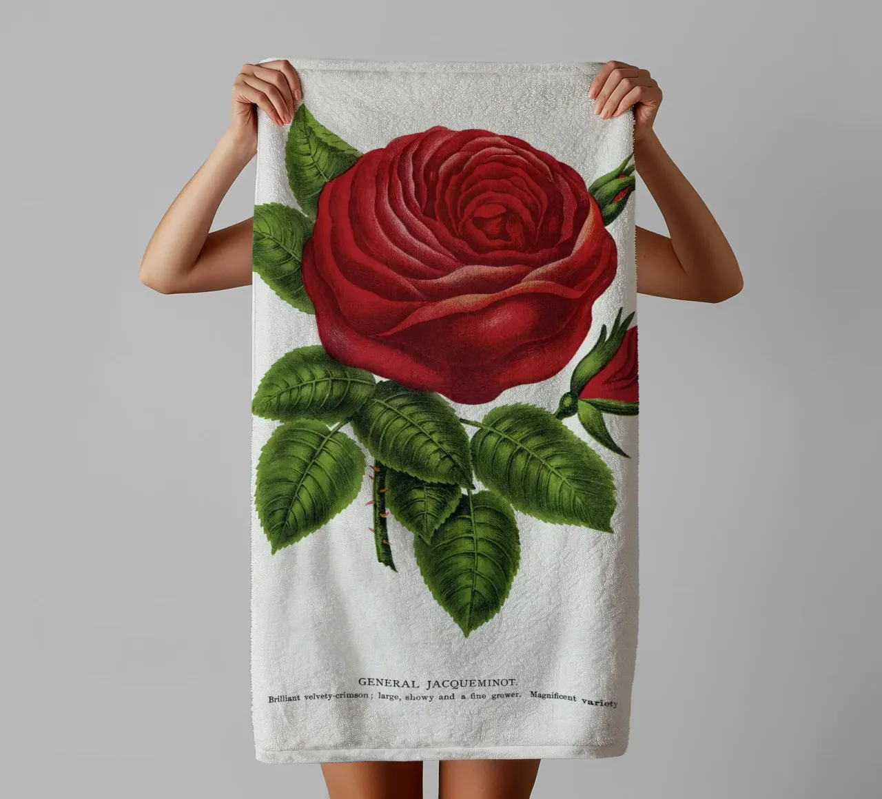 Red rose, General asciugamano da bagno da vintageshop