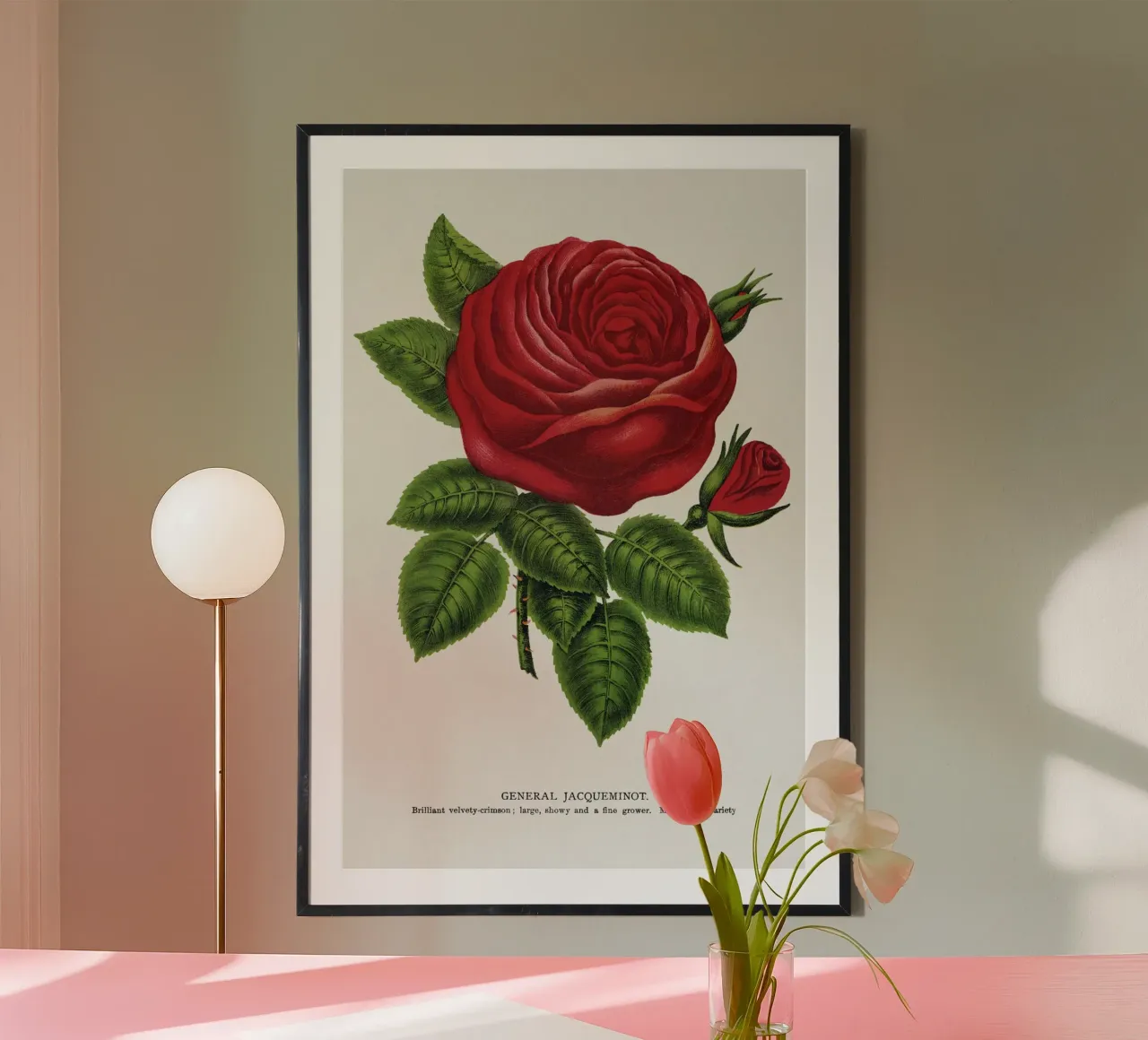 Red rose, General poster da vintageshop