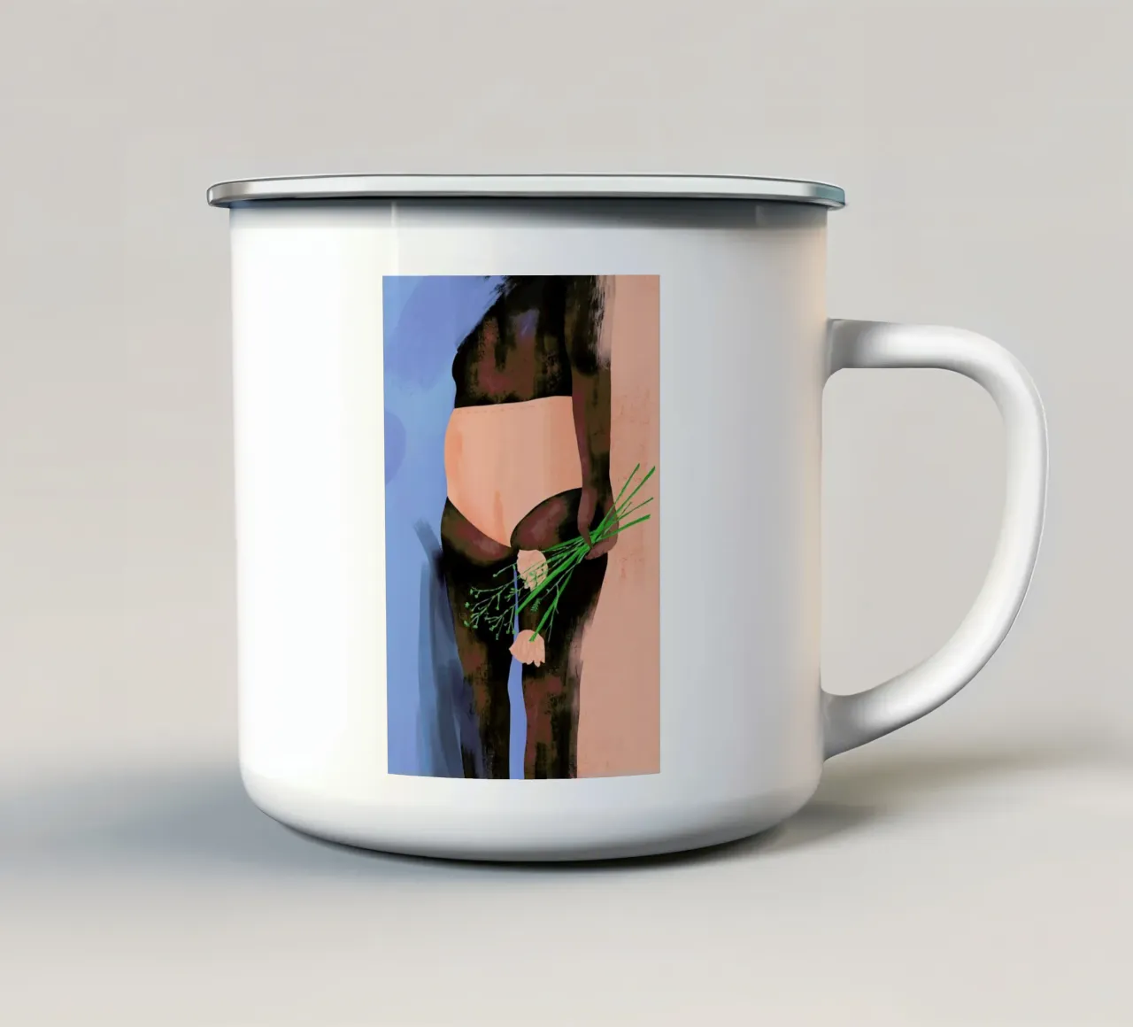 Petal Peach tazza in smalto da Pure