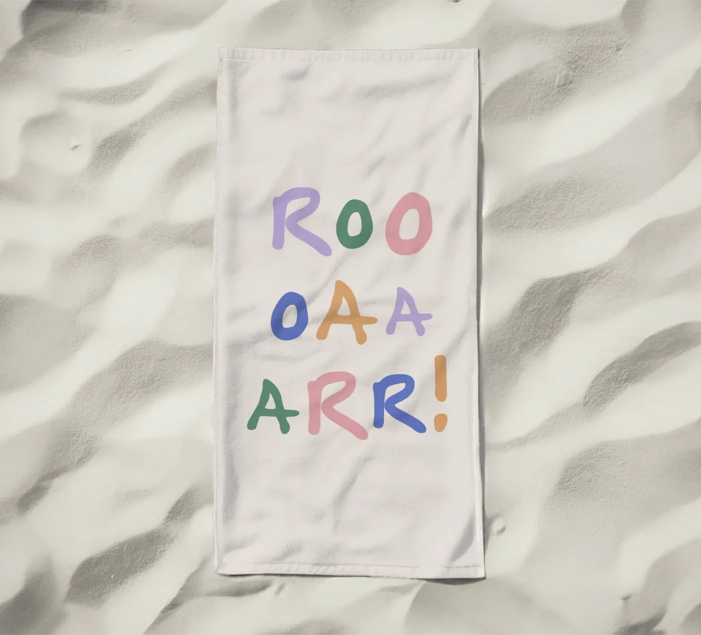 Roar beach towel by we line studio - art