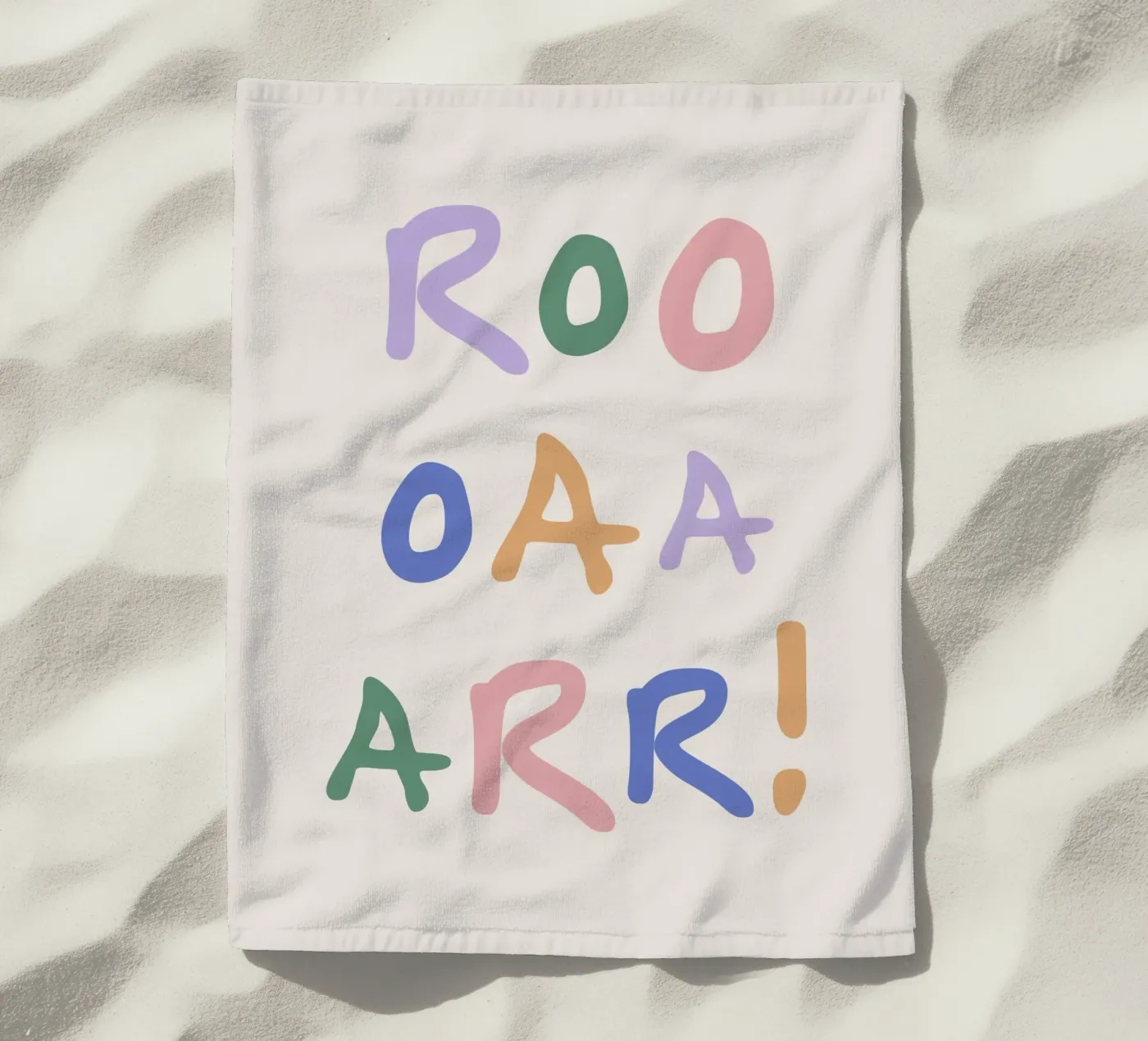 Roar beach towel by we line studio - art