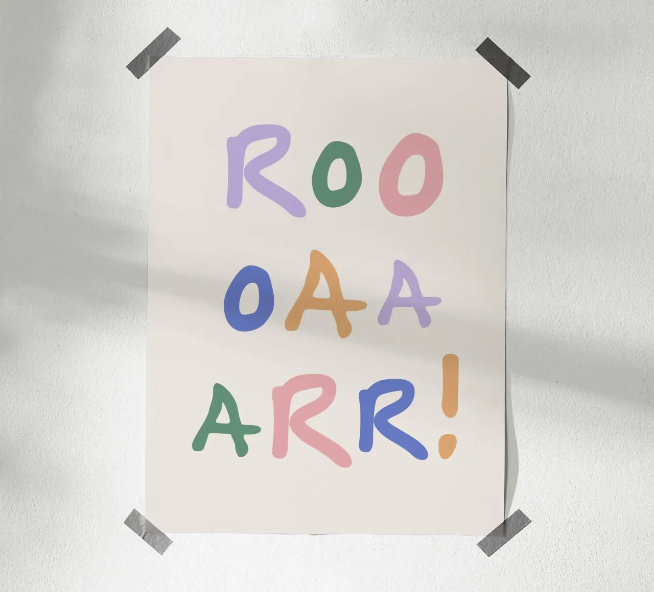 Roar poster by we line studio - art