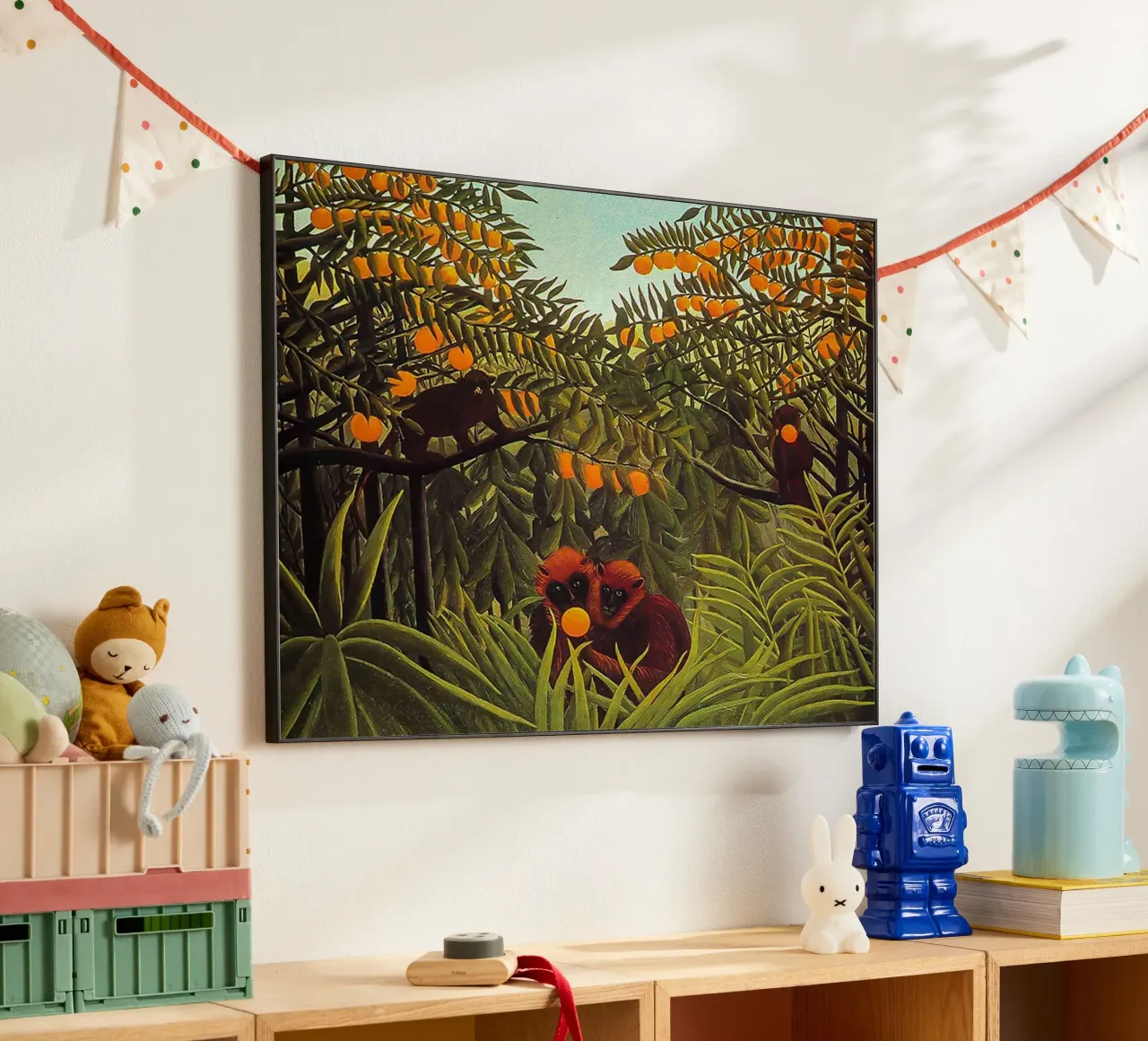 Henri Rousseau - Apes in an Orange Grove alluminio dibond da Art United