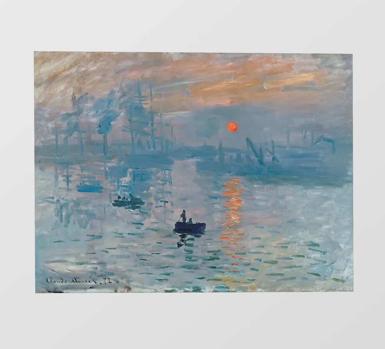 Claude Monet - Impression, Sunrise (1872) pellicola backlit da Art Company
