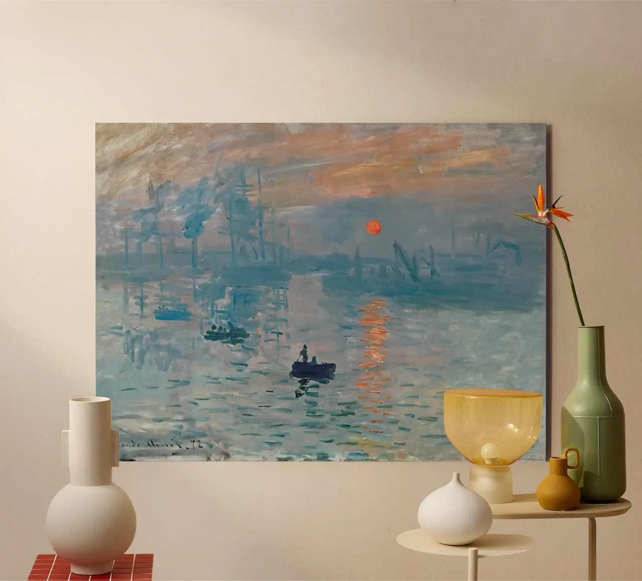 Claude Monet - Impression, Sunrise (1872) alluminio dibond da Art Company