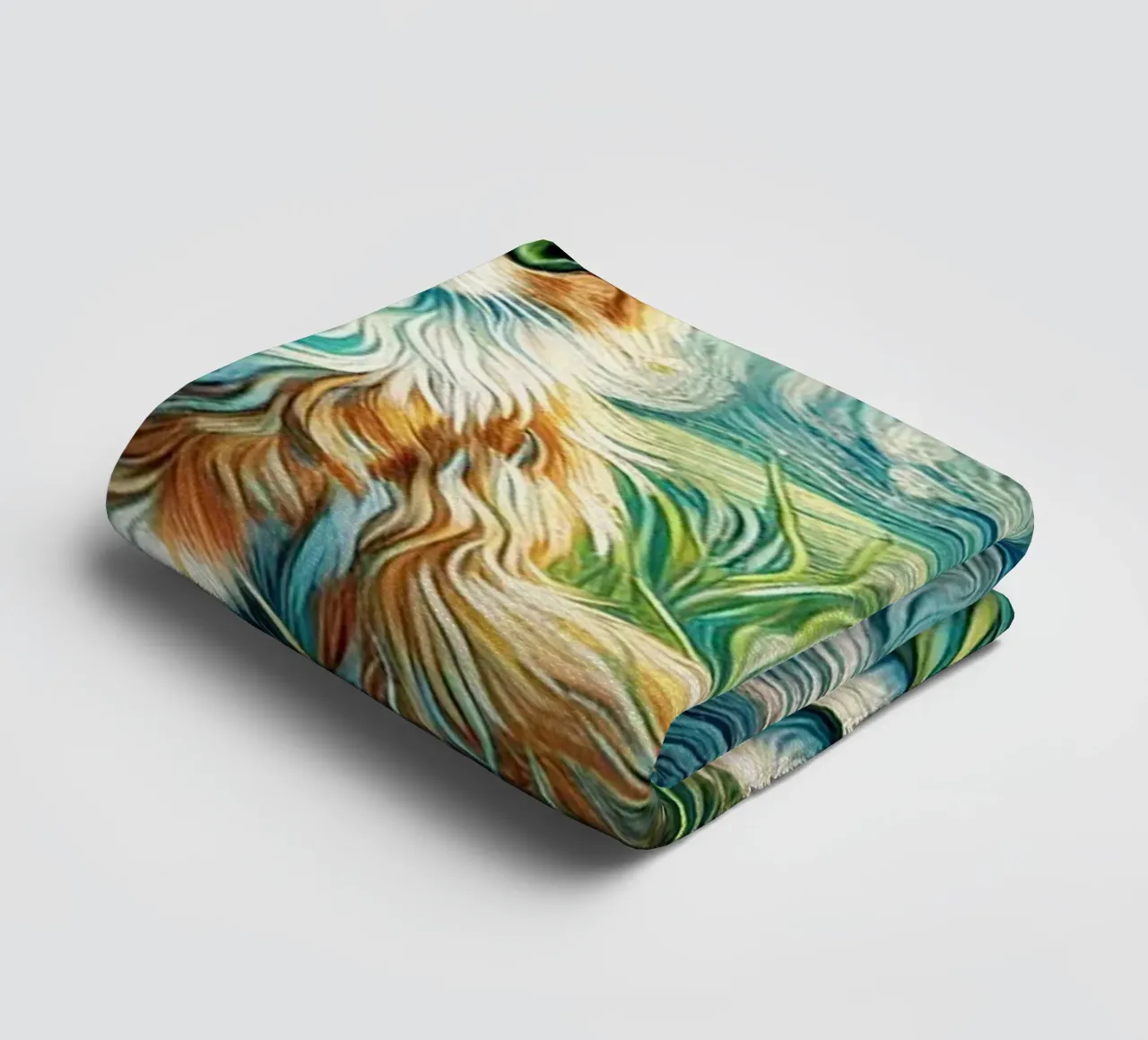 I LOVE MY MOMMY IN SPRING, Kittycat Edition serviette de bain de Vintage Van Gogh