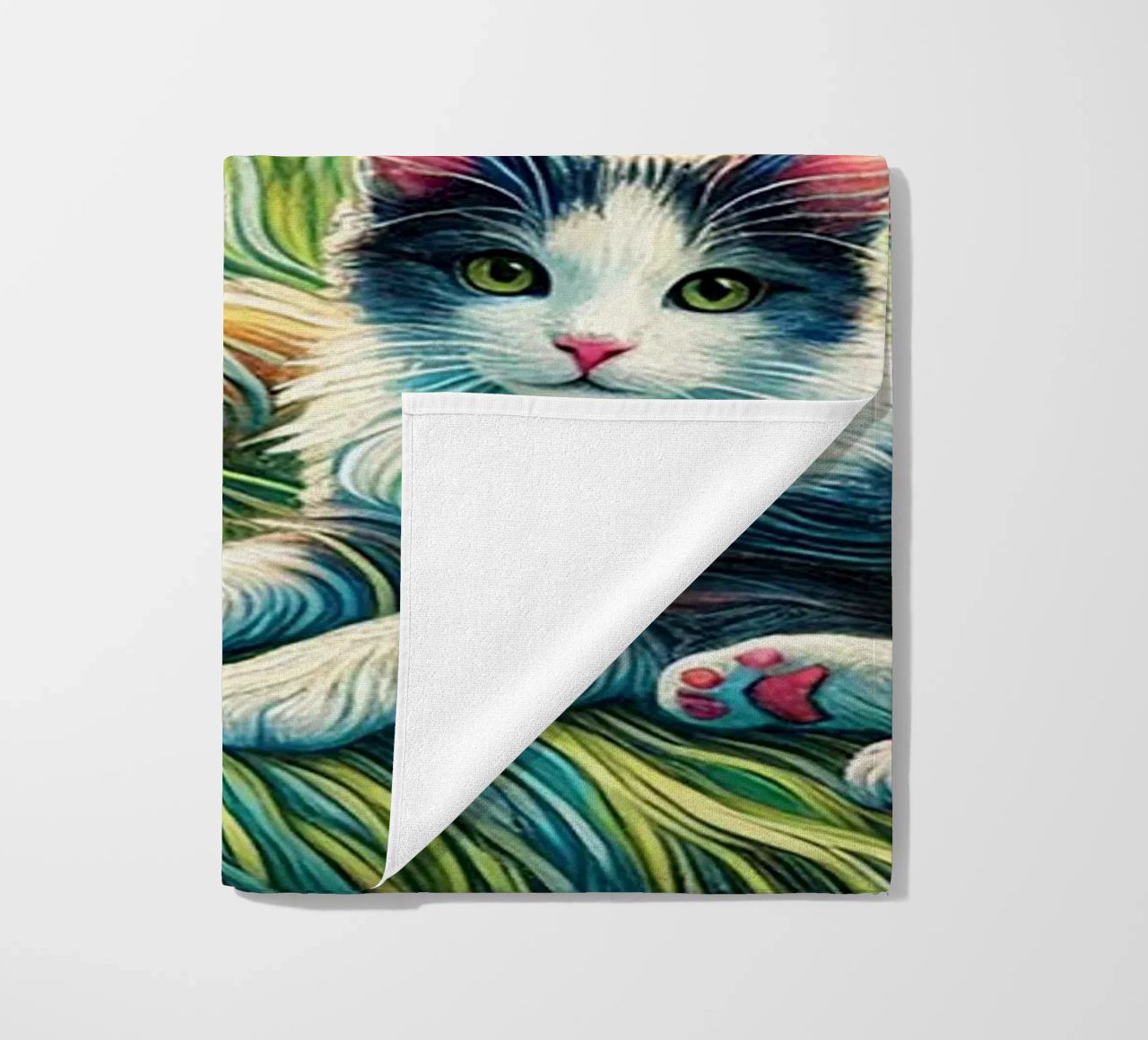 I LOVE MY MOMMY IN SPRING, Kittycat Edition telo mare da Vintage Van Gogh