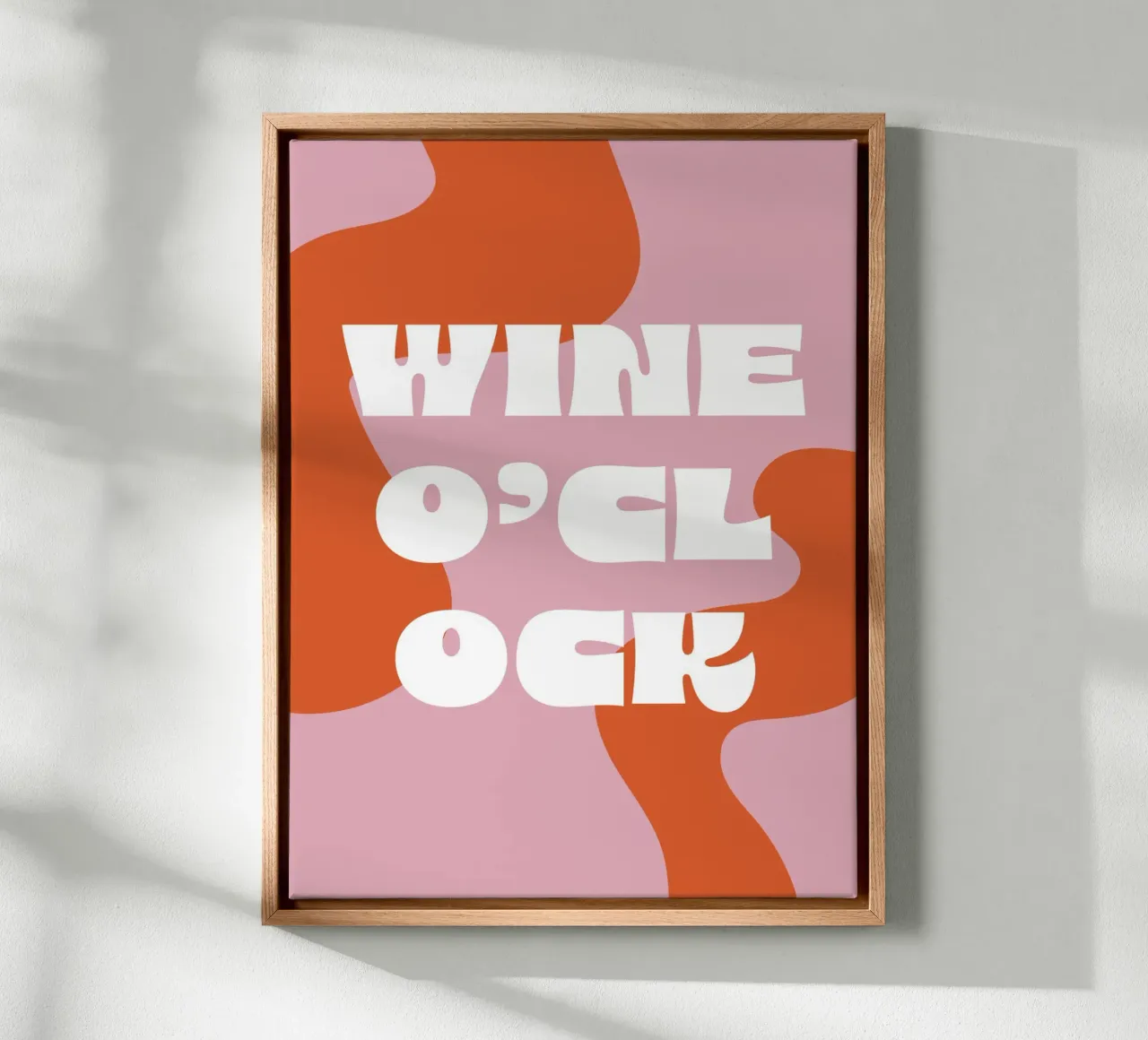 Wine o´clock tela con Cornice a cassetta da we line studio - art