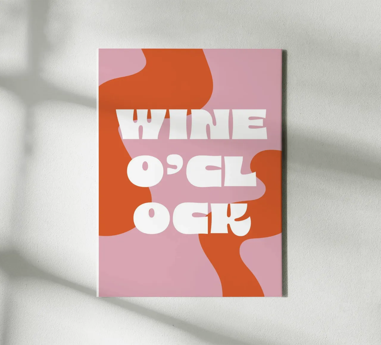 Wine o´clock tela con Cornice a cassetta da we line studio - art