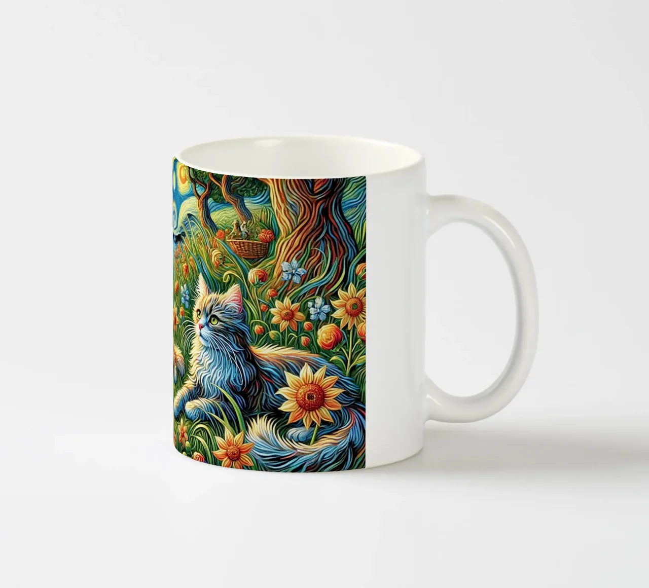 I LOVE MY DADDY IN SUMMER, Kittycat Edition tazza in ceramica da Vintage Van Gogh