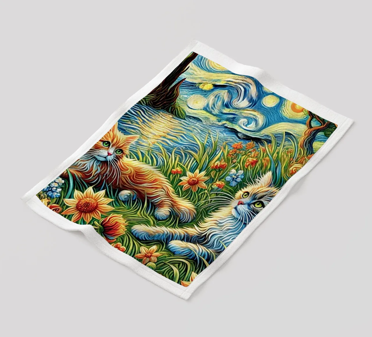 I LOVE MY DADDY IN SUMMER, Kittycat Edition coperta in pile da Vintage Van Gogh