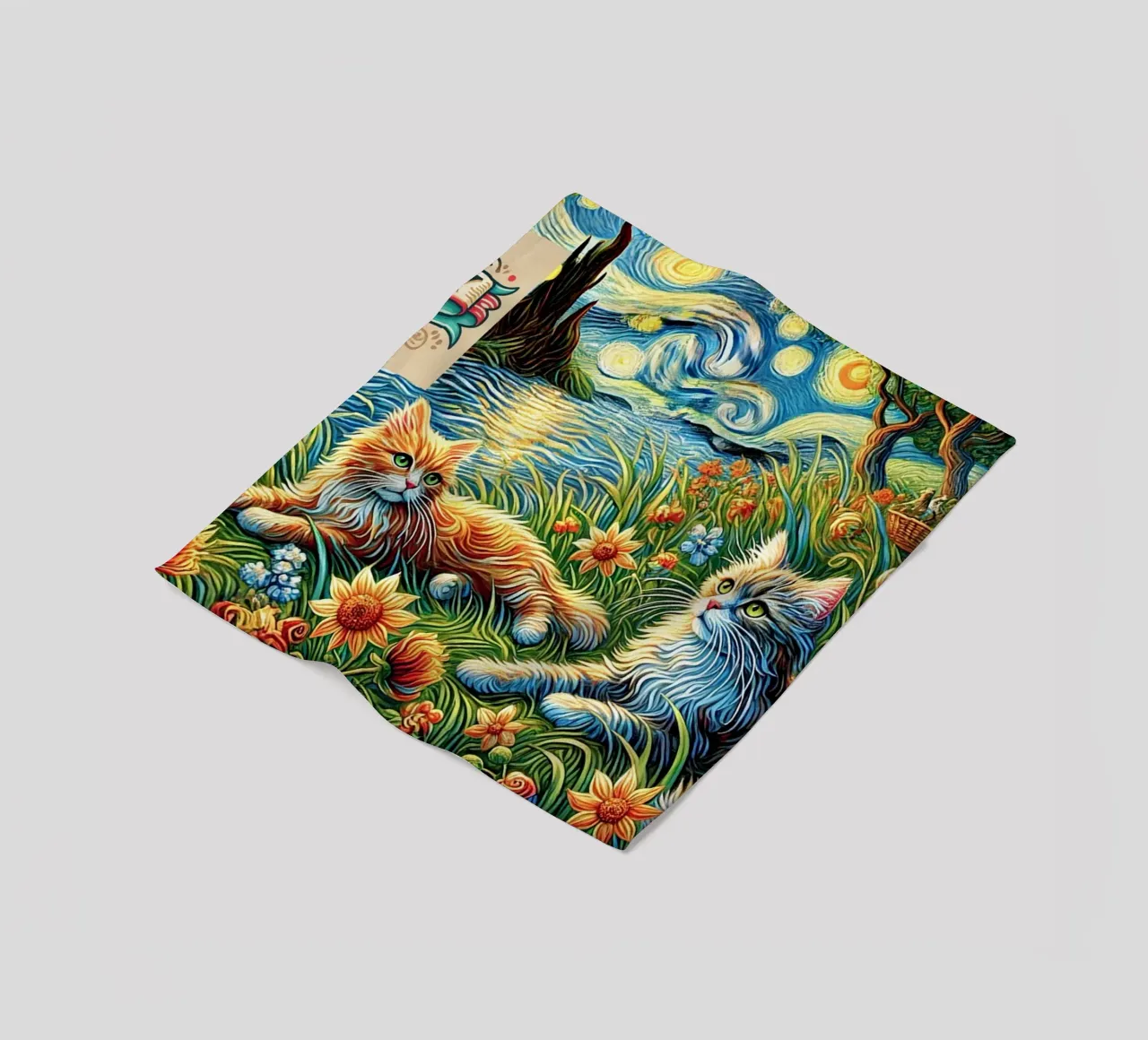I LOVE MY DADDY IN SUMMER, Kittycat Edition coperta in pile da Vintage Van Gogh