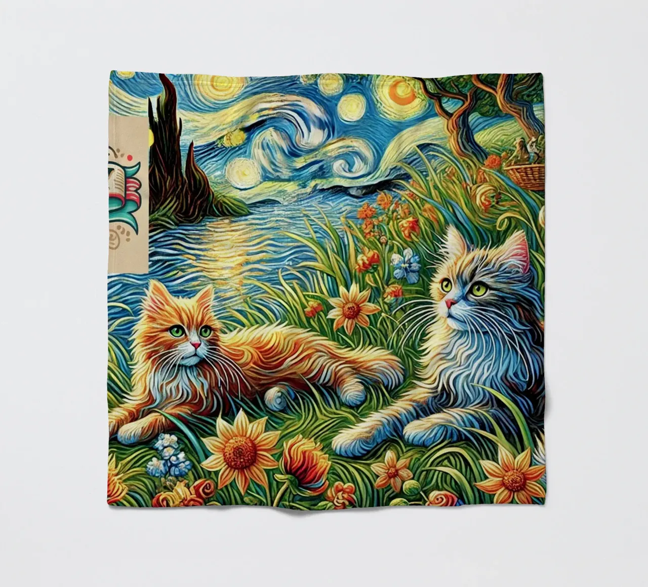 I LOVE MY DADDY IN SUMMER, Kittycat Edition coperta in pile da Vintage Van Gogh