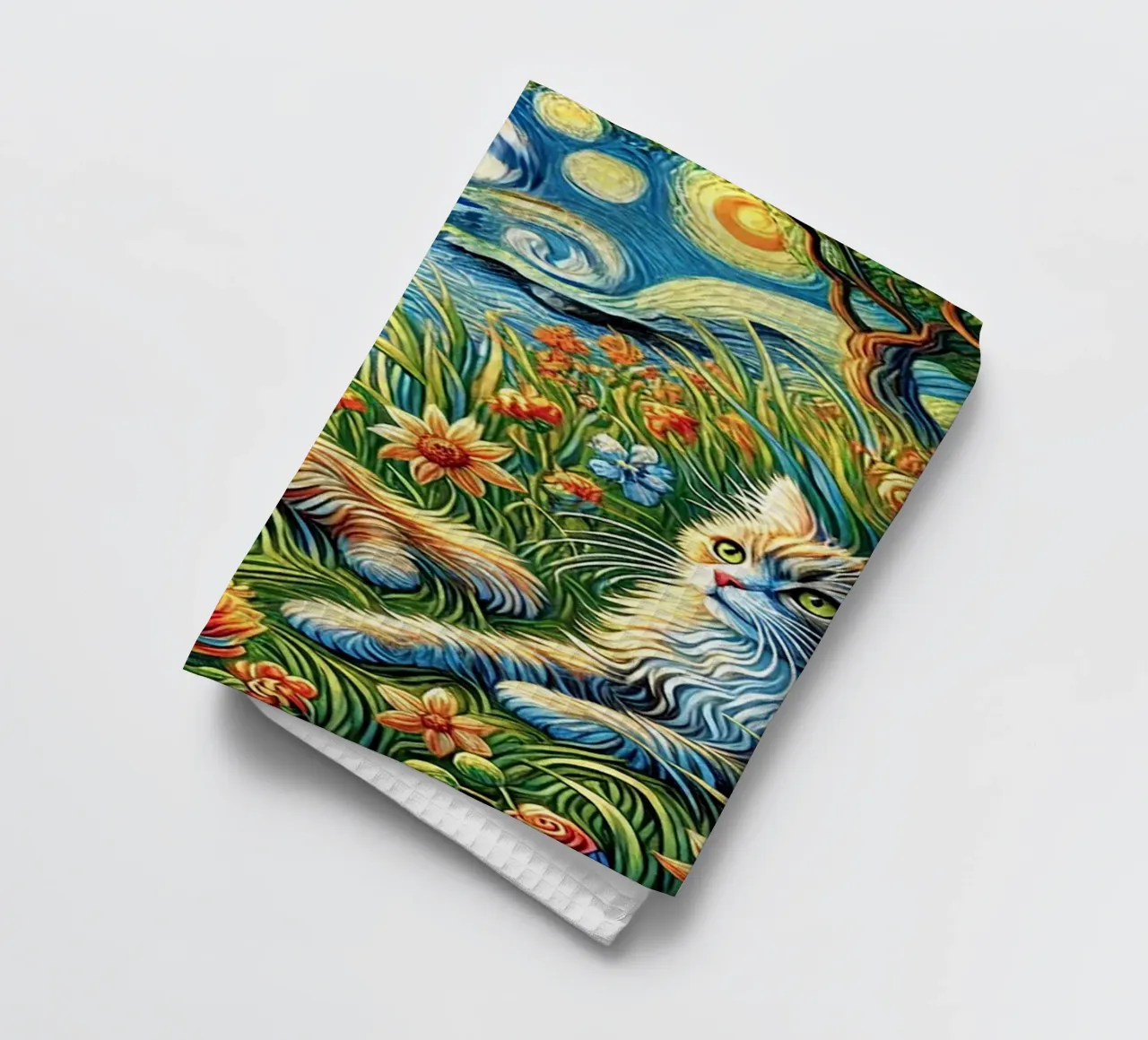I LOVE MY DADDY IN SUMMER, Kittycat Edition canovaccio da cucina da Vintage Van Gogh