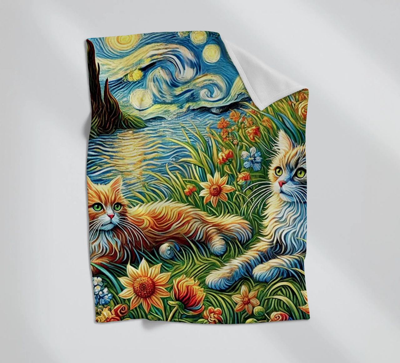 I LOVE MY MOMMY IN SUMMER, Kittycat Edition coperta in pile da Vintage Van Gogh
