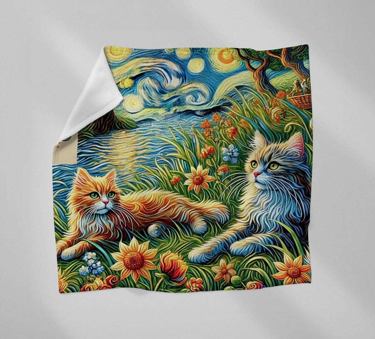 I LOVE MY MOMMY IN SUMMER, Kittycat Edition coperta in pile da Vintage Van Gogh