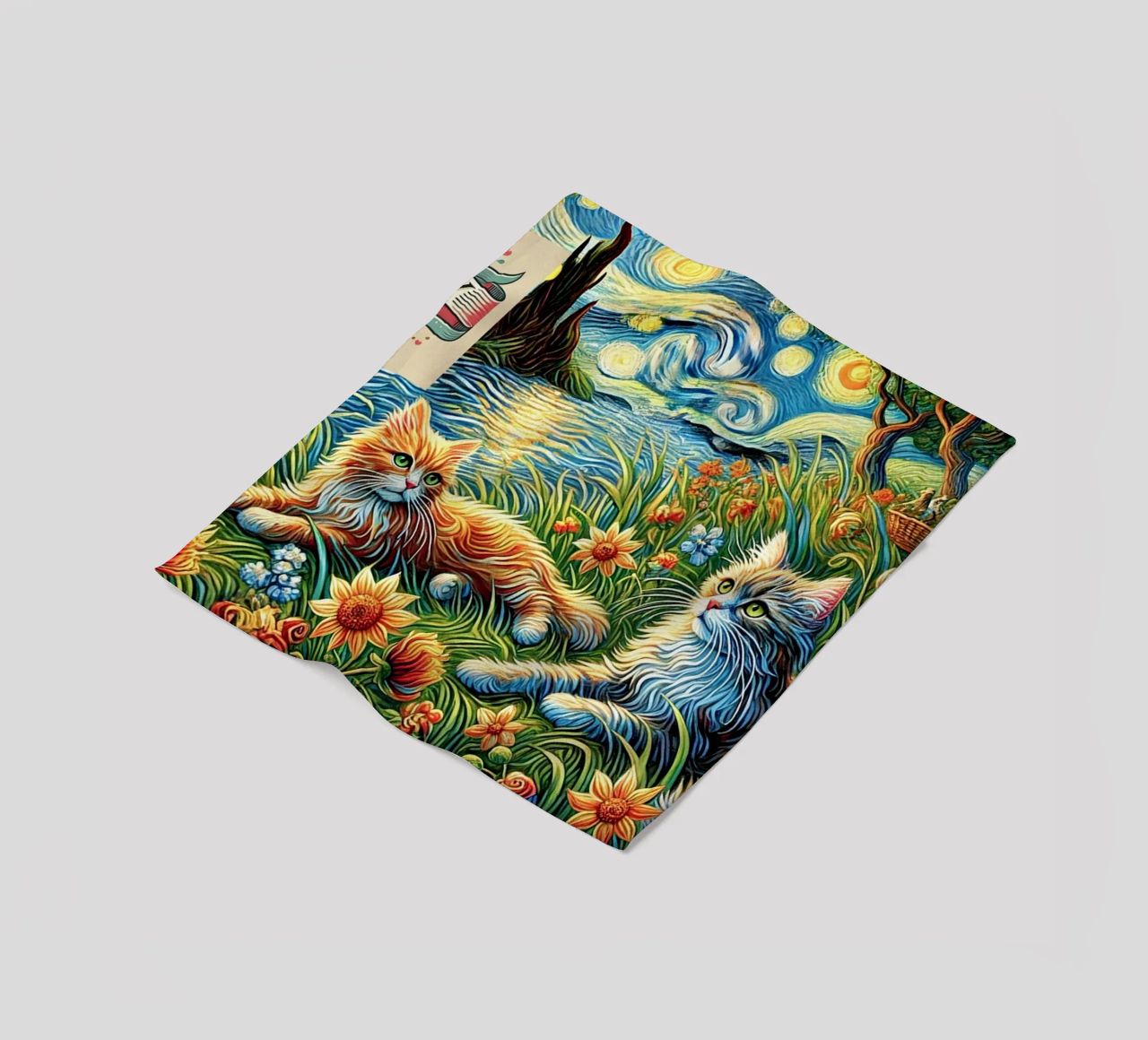 I LOVE MY MOMMY IN SUMMER, Kittycat Edition coperta in pile da Vintage Van Gogh