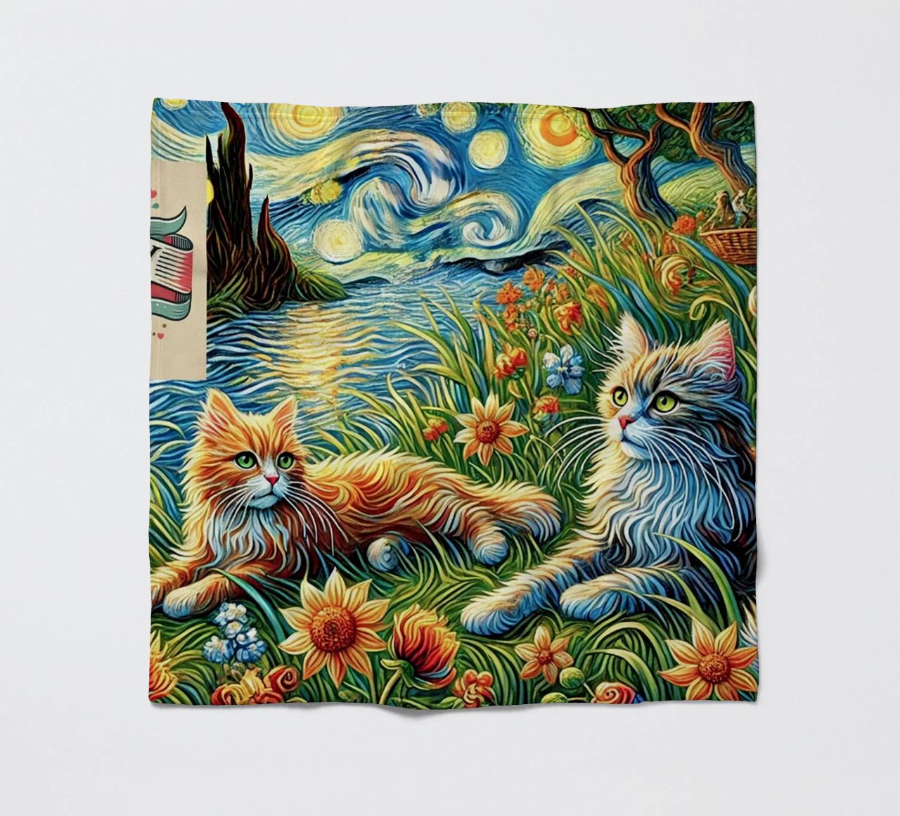 I LOVE MY MOMMY IN SUMMER, Kittycat Edition coperta in pile da Vintage Van Gogh