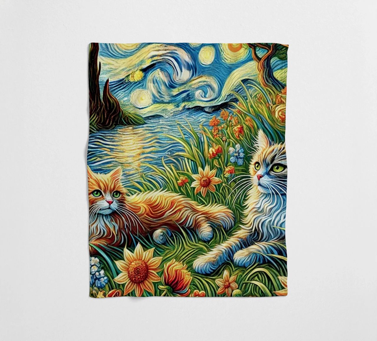 I LOVE MY MOMMY IN SUMMER, Kittycat Edition coperta in pile da Vintage Van Gogh