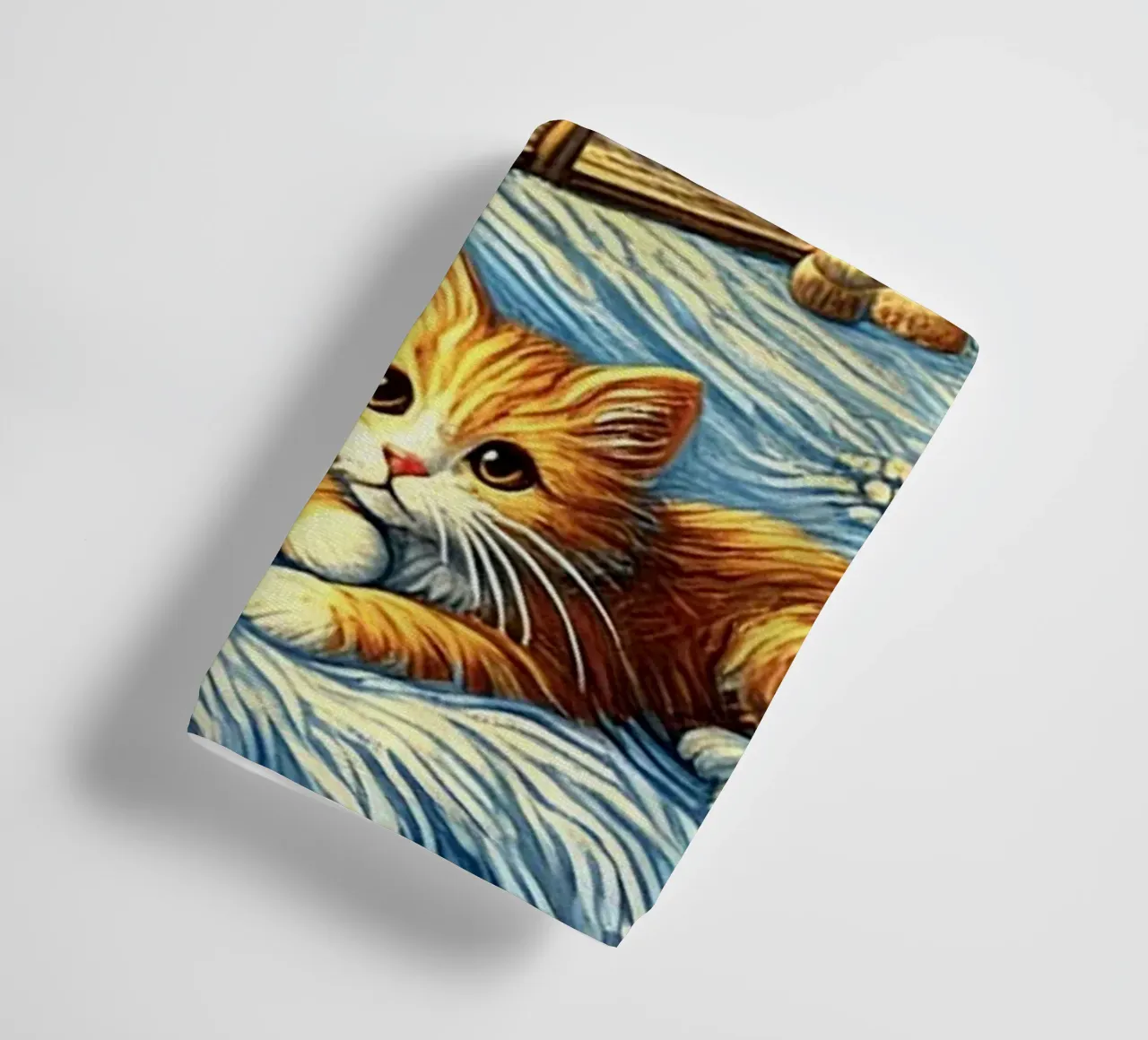 I LOVE MY DADDY IN WINTER, Kittycat Edition asciugamano da bagno da Vintage Van Gogh