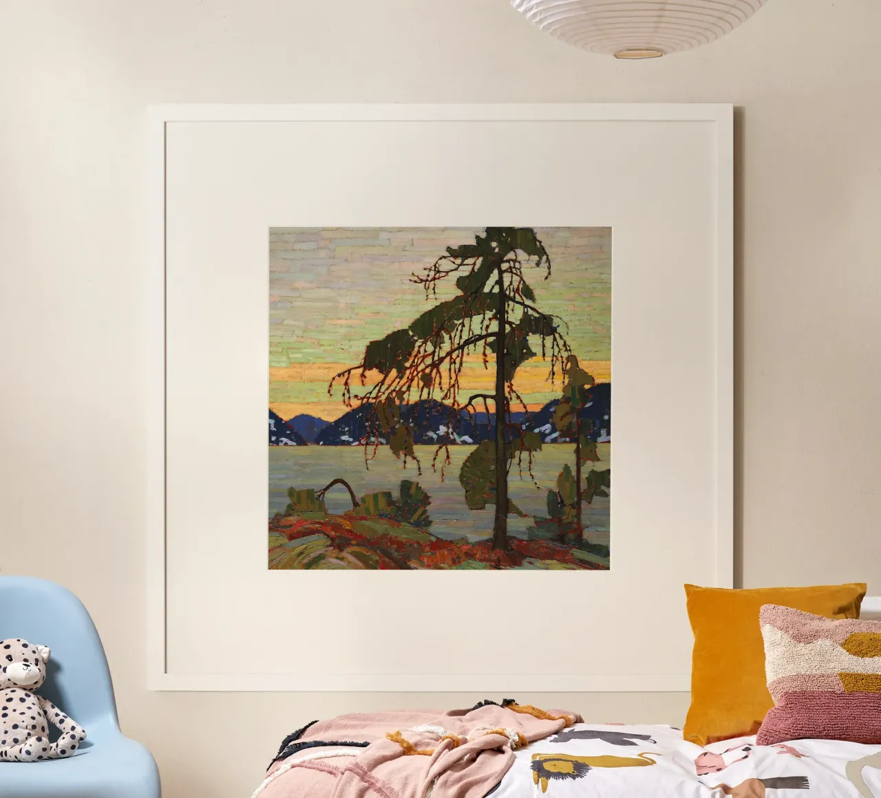 Tom Thomson - The Jack Pine (1916) poster con telaio in alluminio da Art Company