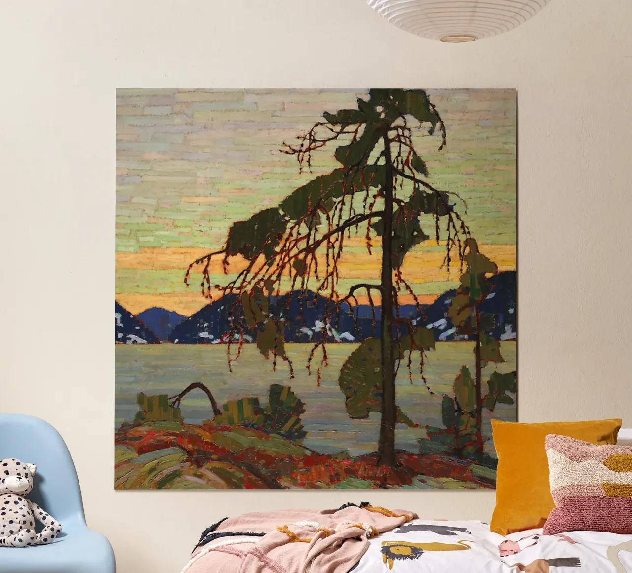 Tom Thomson - The Jack Pine (1916) poster con telaio in alluminio da Art Company