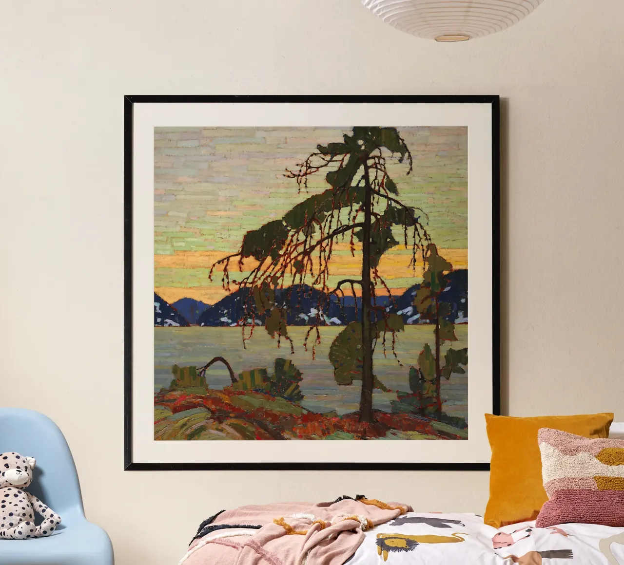 Tom Thomson - The Jack Pine (1916) poster con telaio in alluminio da Art Company