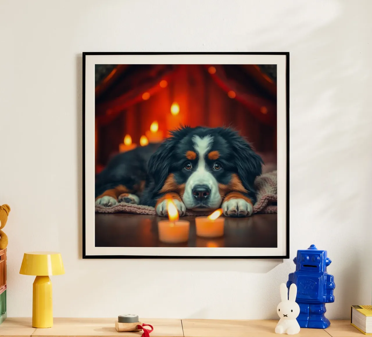cuccioli carini #55 poster con telaio in alluminio da Yumis.Beargang.and.Me