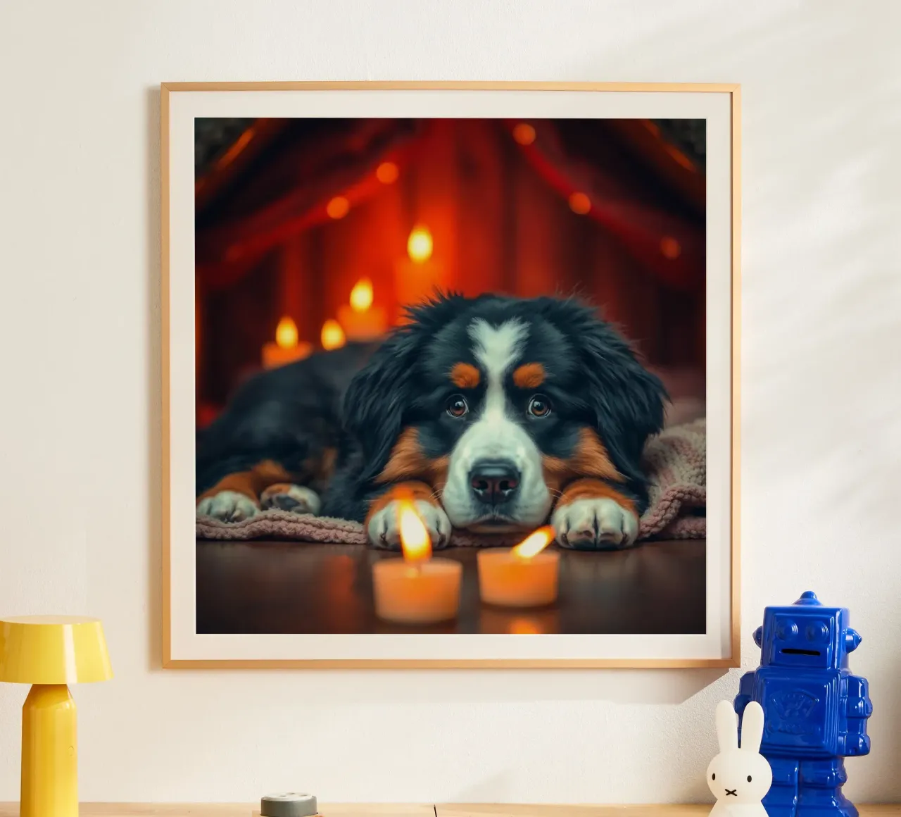 cuccioli carini #55 poster con telaio in alluminio da Yumis.Beargang.and.Me