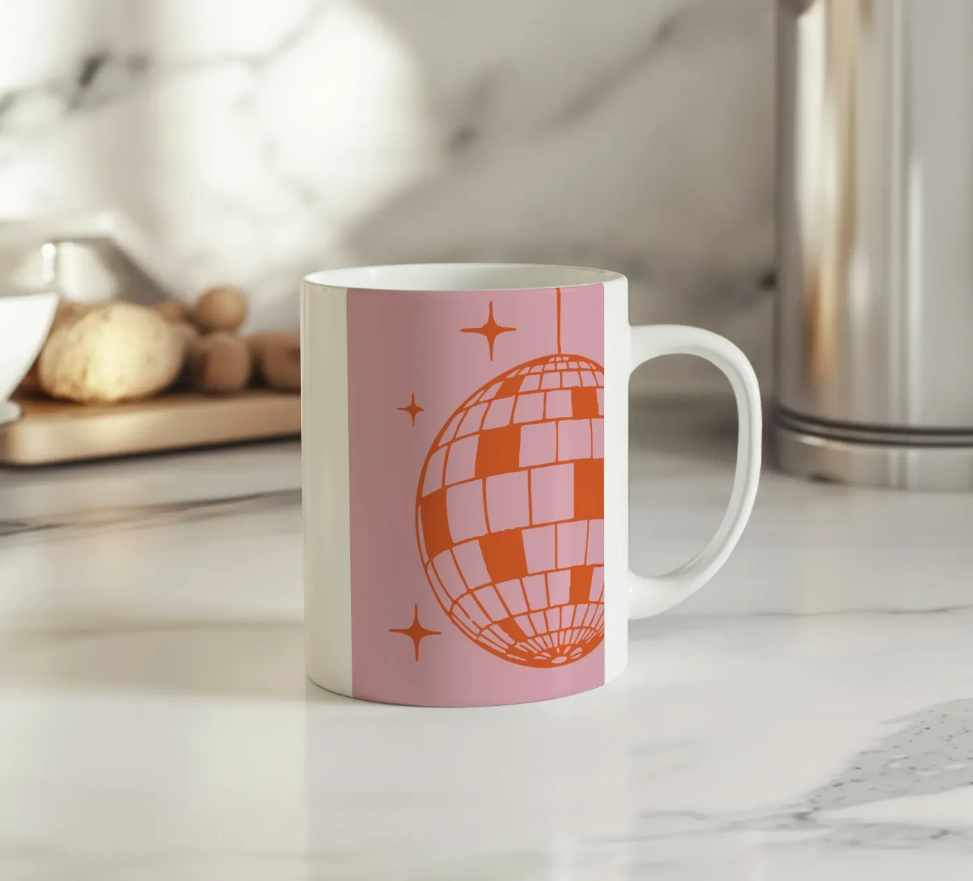 Disco ceramic mug by we line studio - art