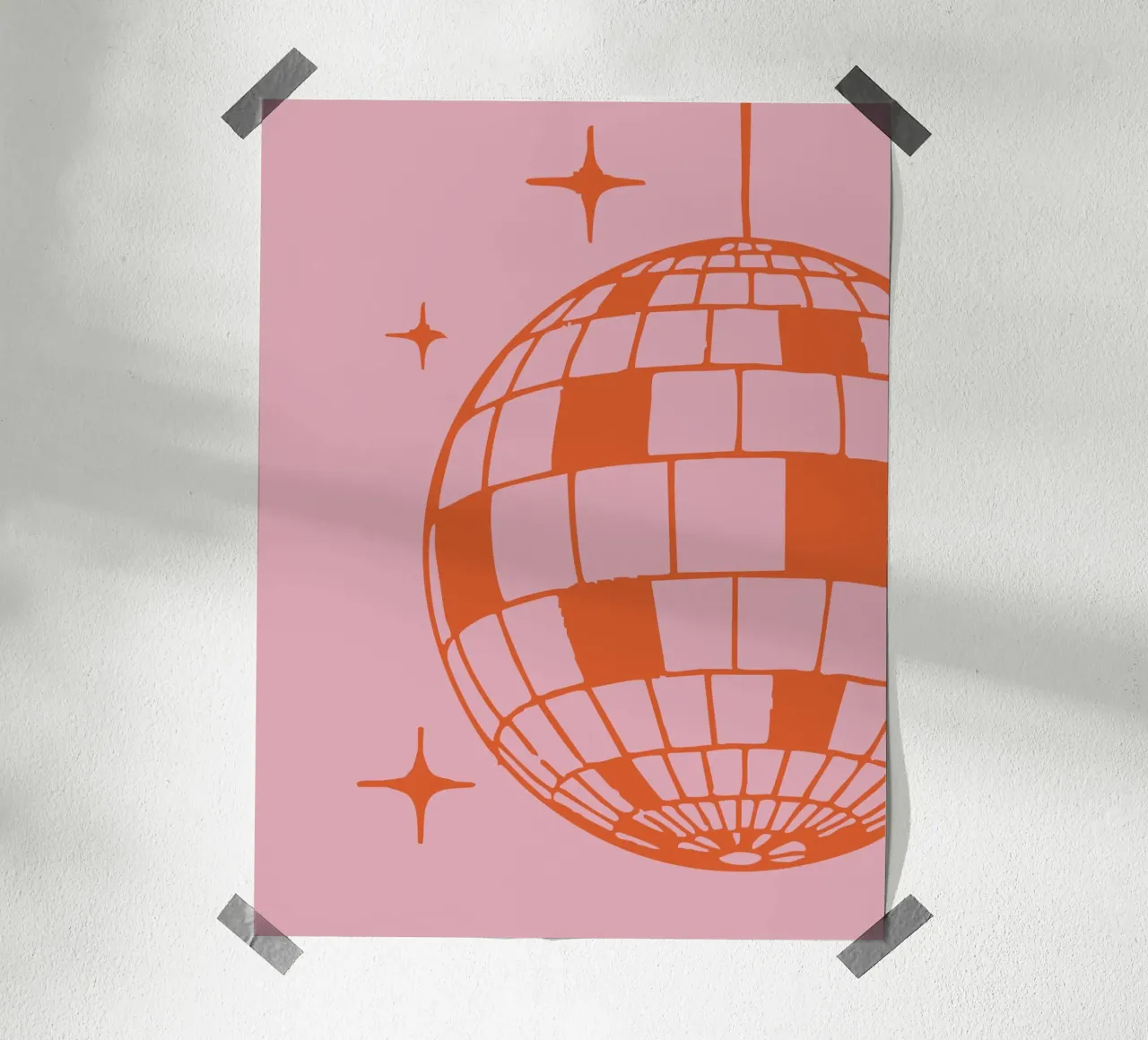 Disco poster van we line studio - art