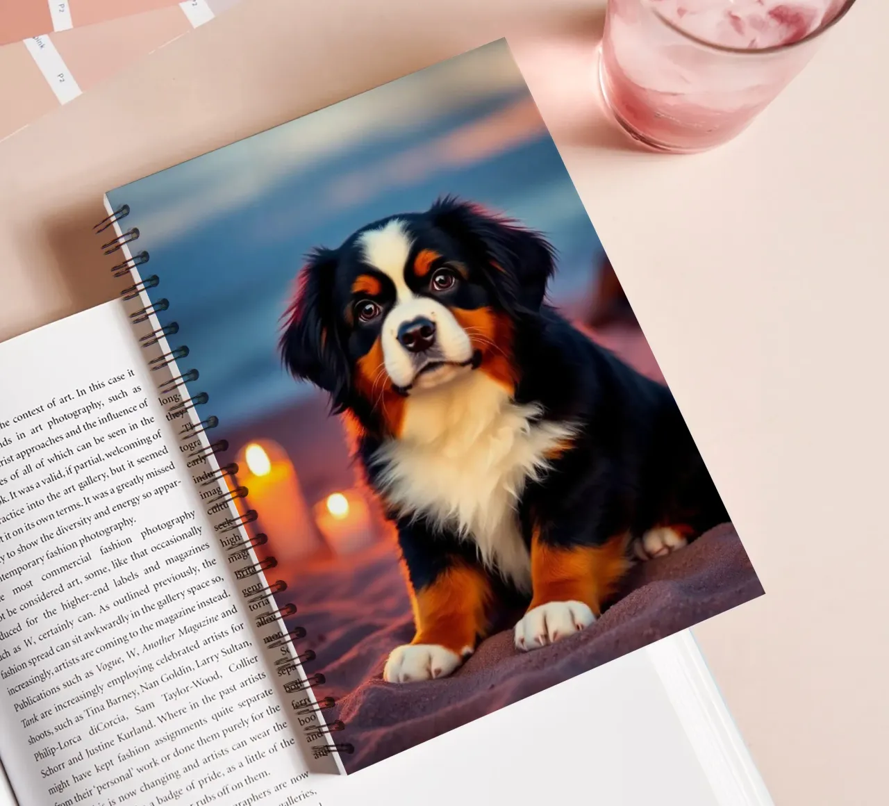 cute little puppies #57 spiral notebook by Yumis.Beargang.and.Me
