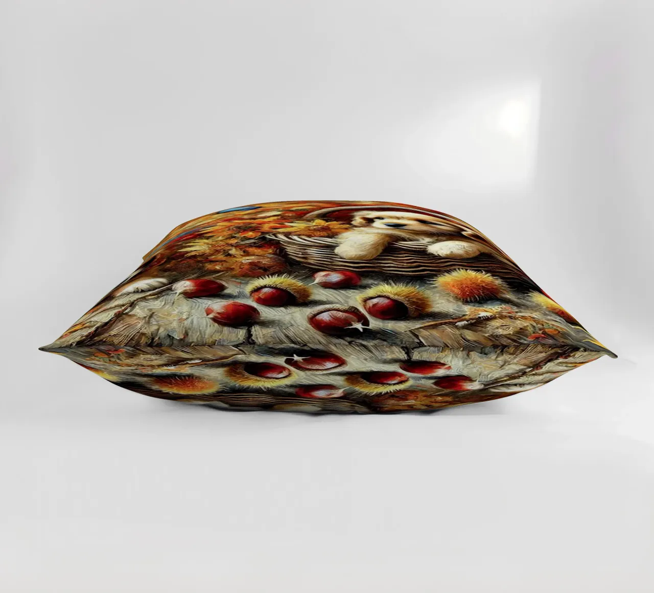 I LOVE MY DADDY IN AUTUMN, Puppy Dog Edition cuscino da Vintage Van Gogh