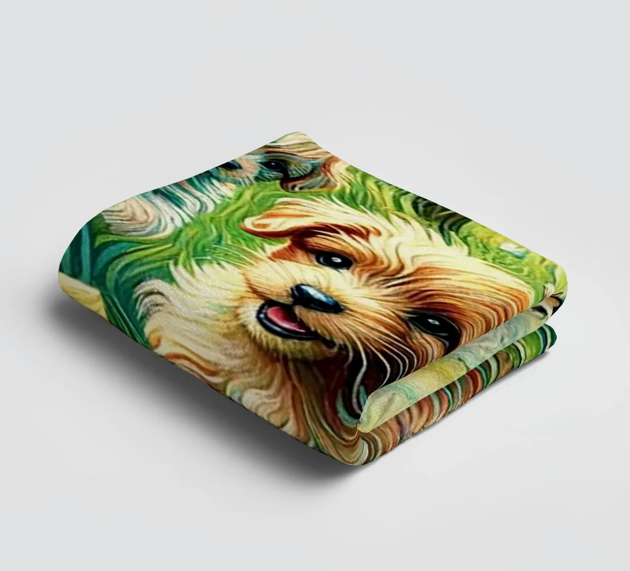 I LOVE MY DADDY IN SPRING, Puppy Dog Edition, Van Gogh Style asciugamano da bagno da Vintage Van Gogh