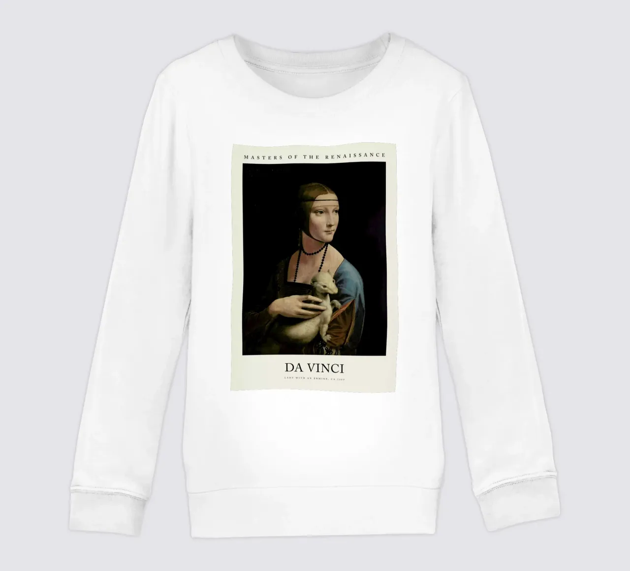 da Vinci - Lady with an Ermine felpa bambino da Vintage by JUNIQE