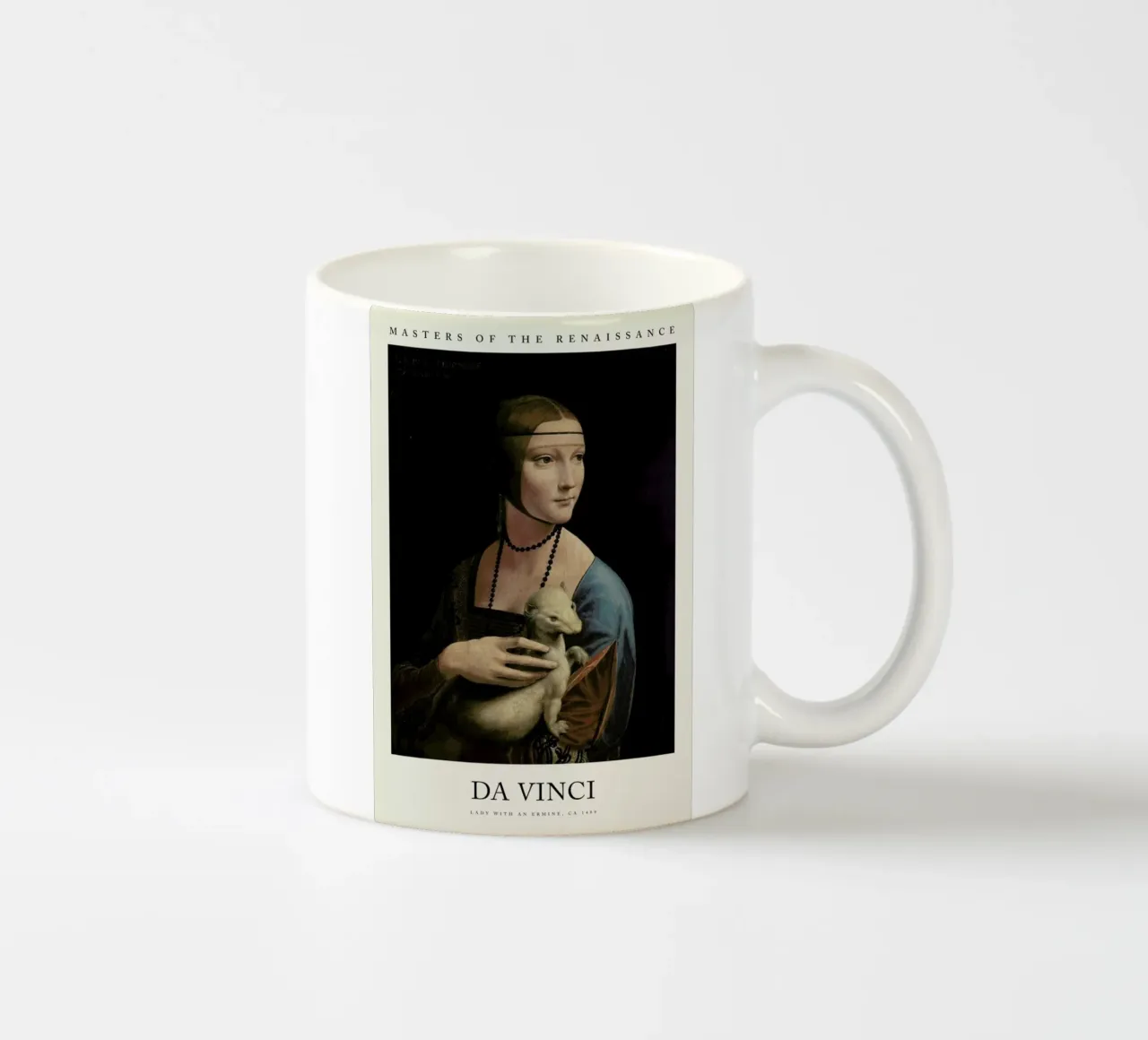 da Vinci - Lady with an Ermine tazza in ceramica da Vintage by JUNIQE