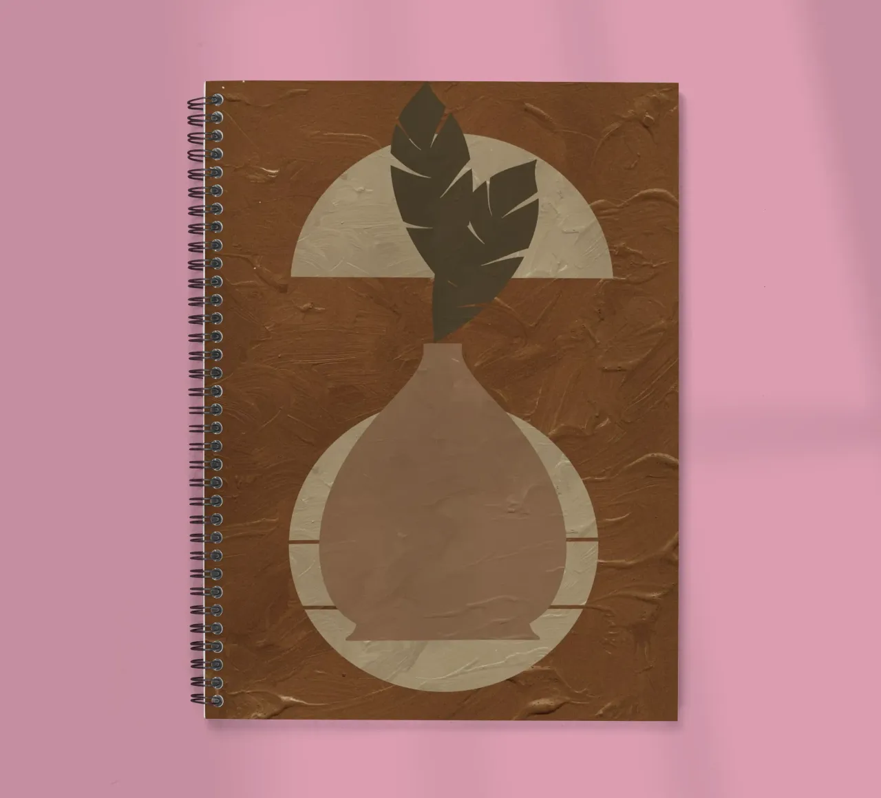 Terracotta Line No 02 spiral notebook by treechild