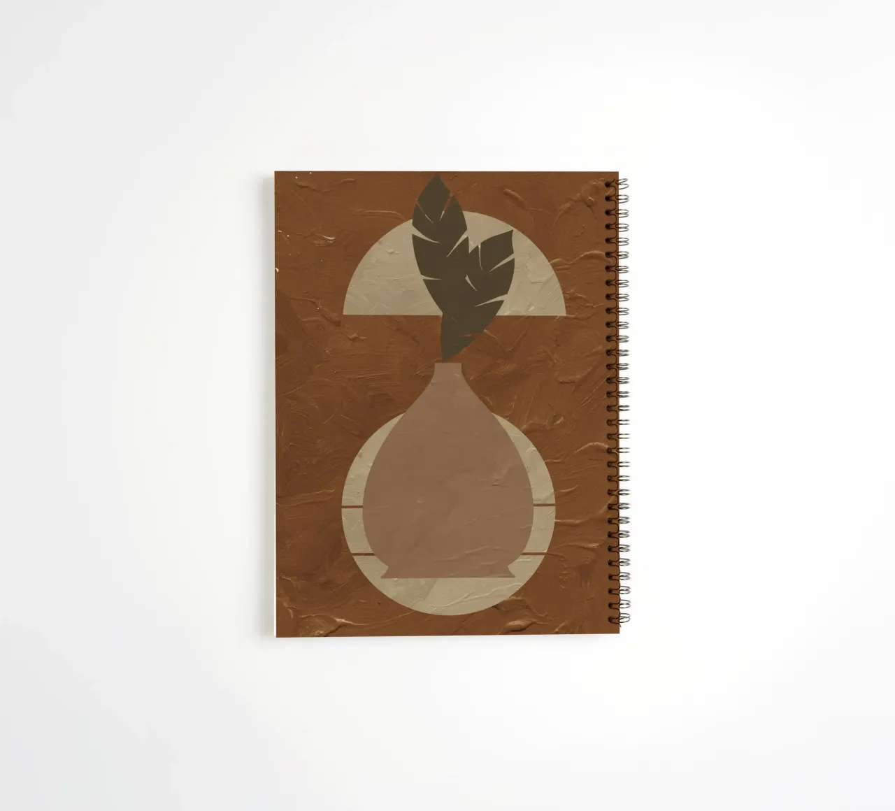 Terracotta Line No 02 spiral notebook by treechild