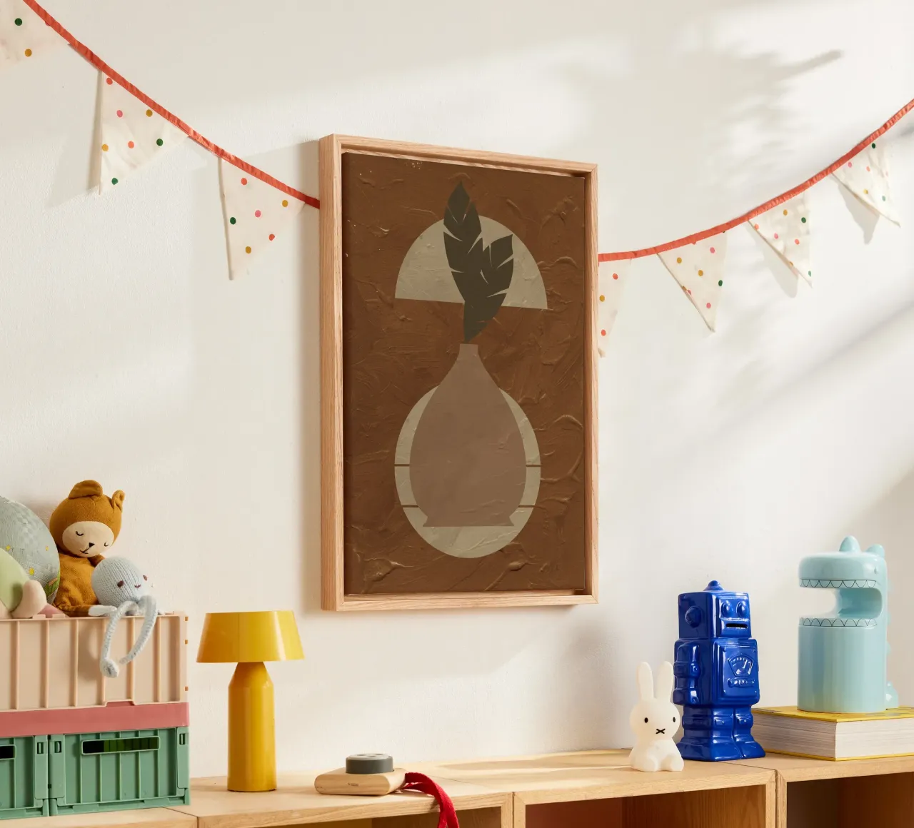 Terracotta Line No 02 canvas van treechild