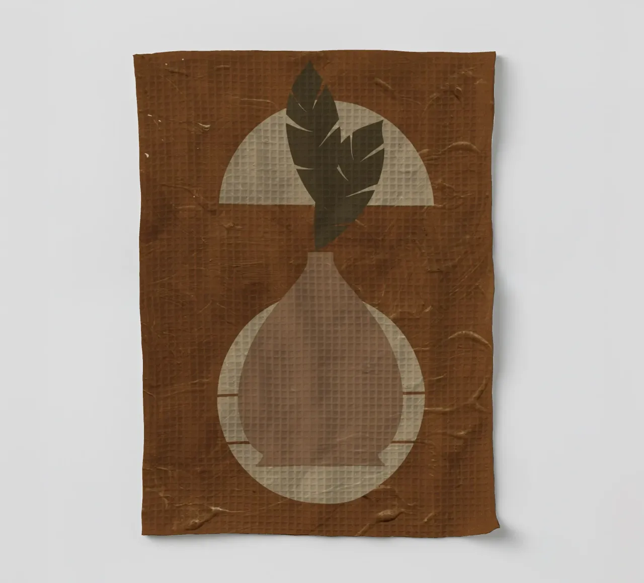 Terracotta Line No 02 tea towel by treechild
