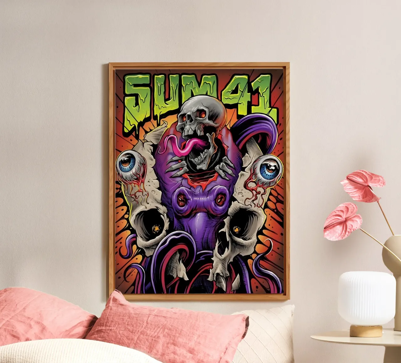 SUM 41 Reproduction Tour alluminio dibond da lindacleveland