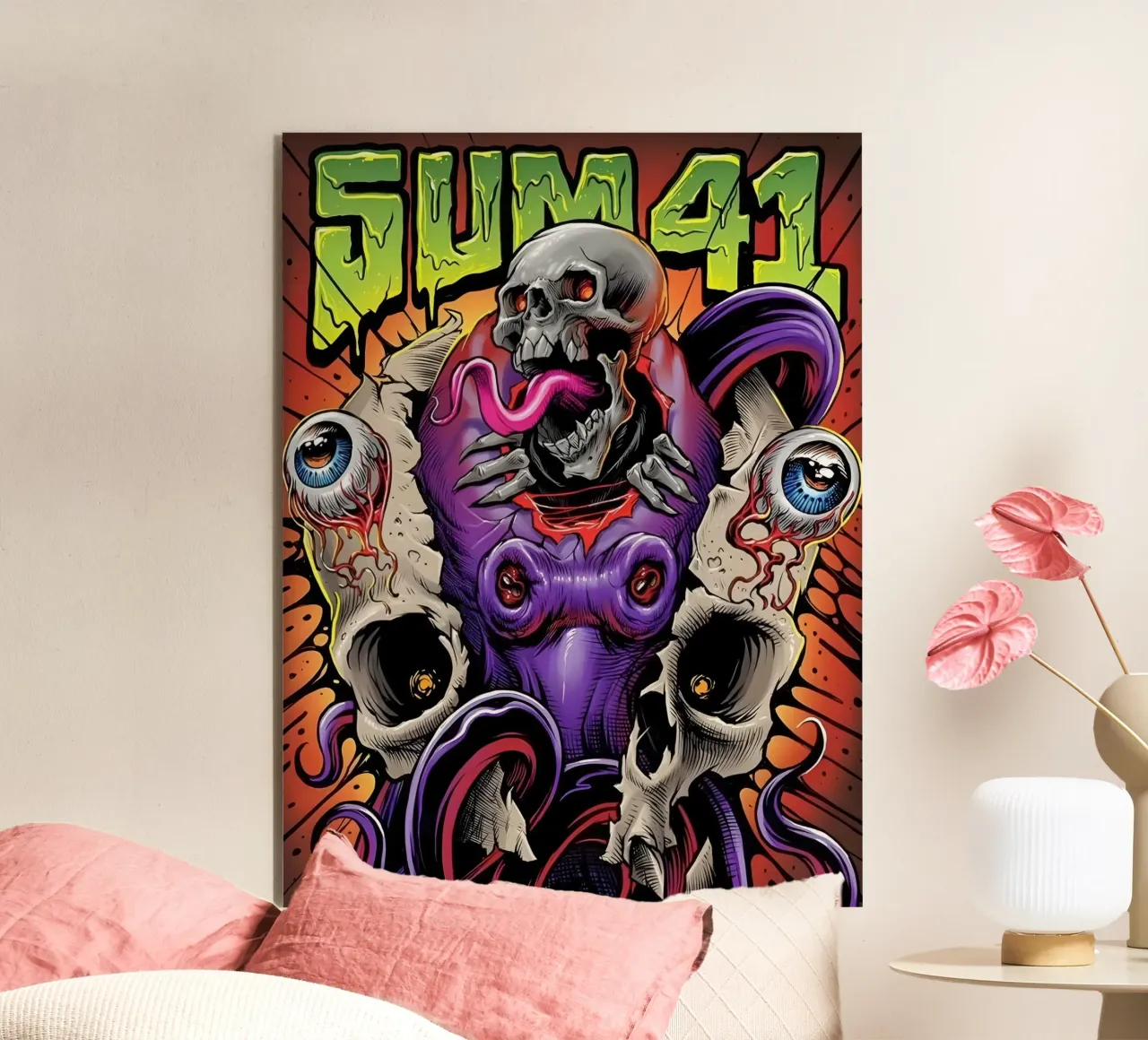 SUM 41 Reproduction Tour alluminio dibond da lindacleveland