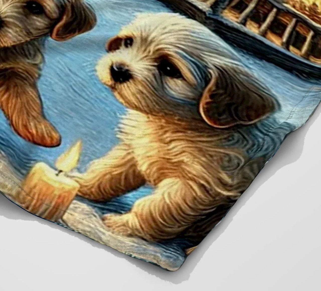 I LOVE MY MOMMY IN WINTER, Puppy Dog Edition coperta in pile da Vintage Van Gogh