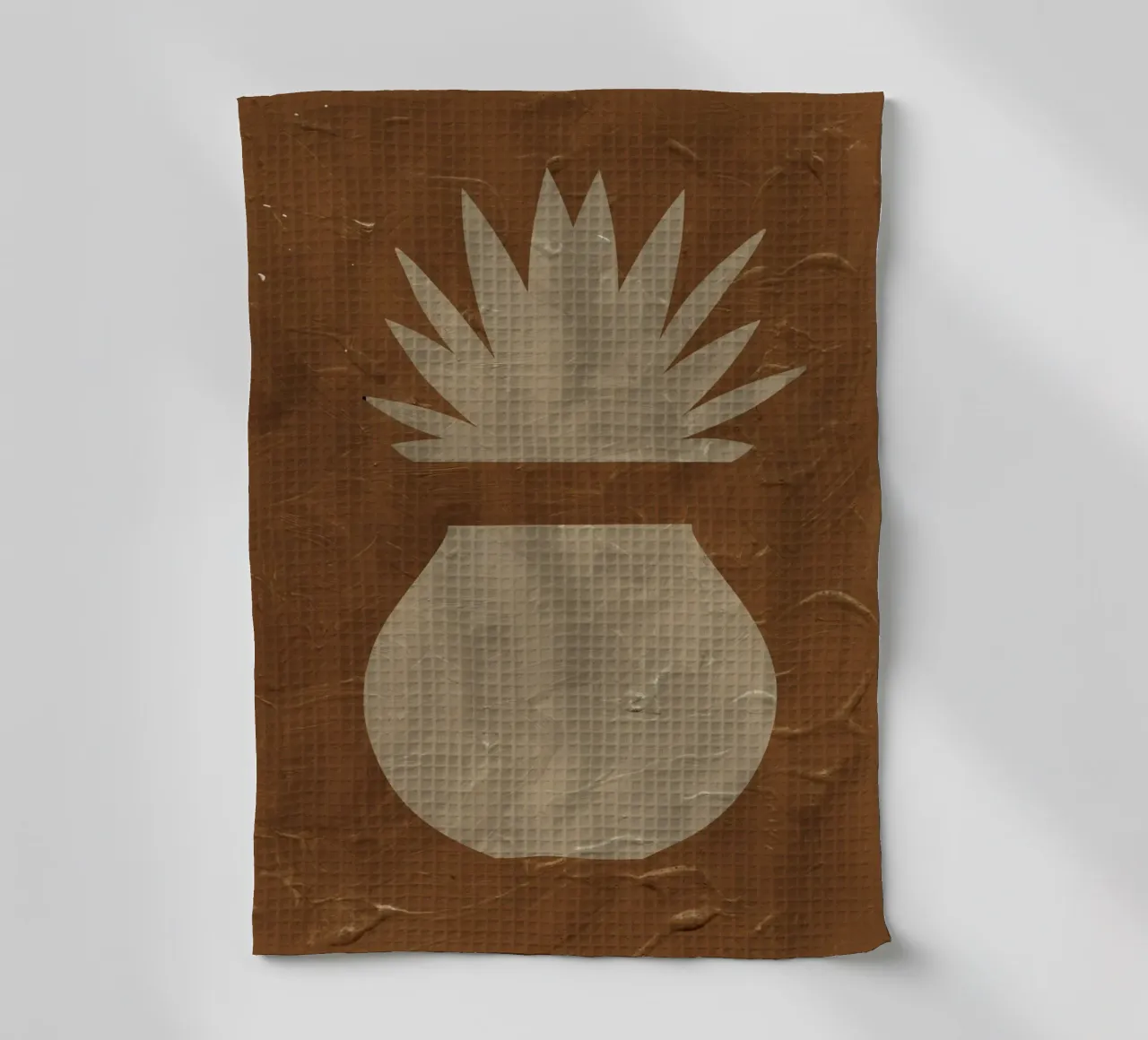 Terracotta Line No 05 canovaccio da cucina da treechild