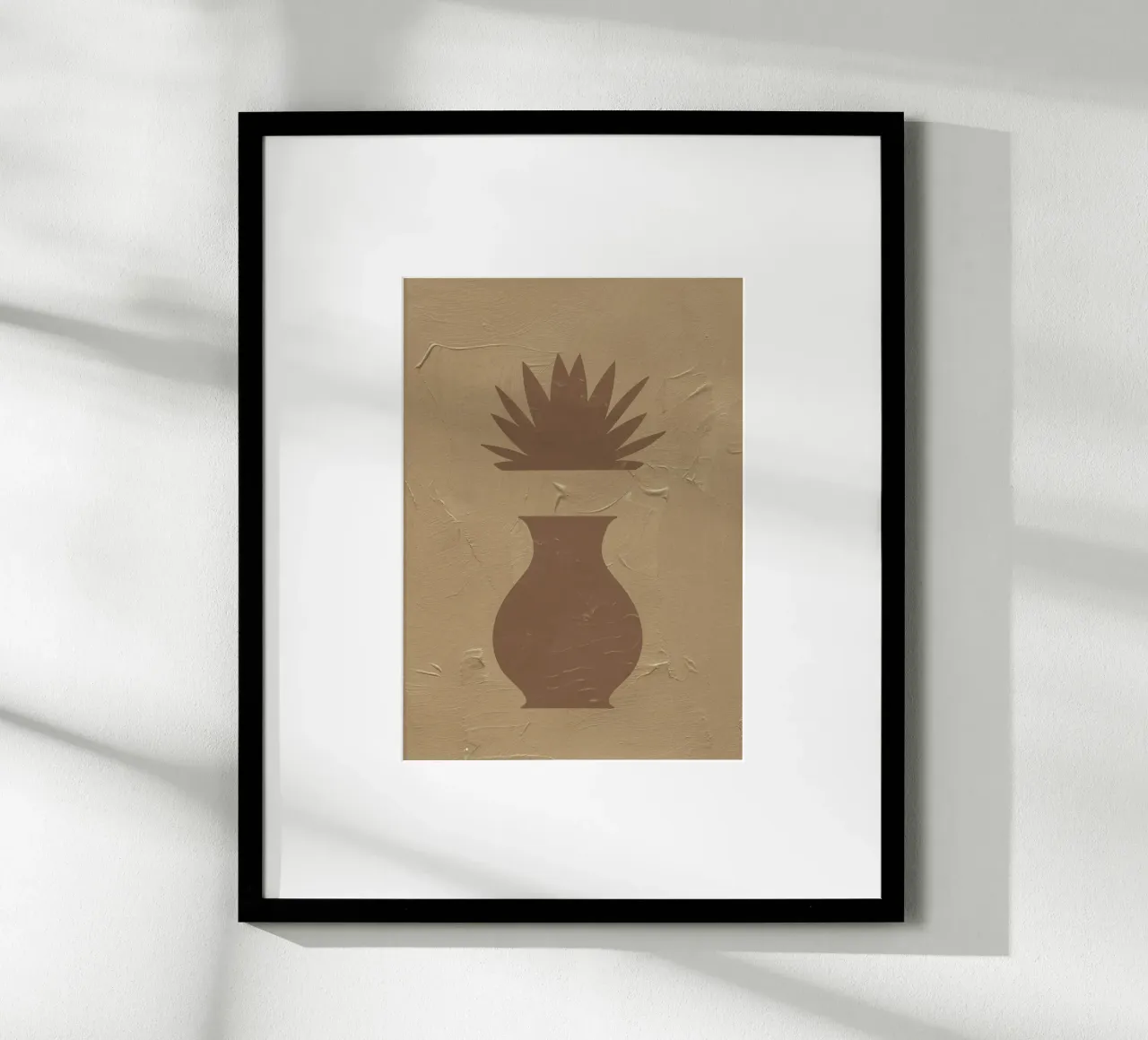 Terracotta Line No 07 poster con telaio in alluminio da treechild